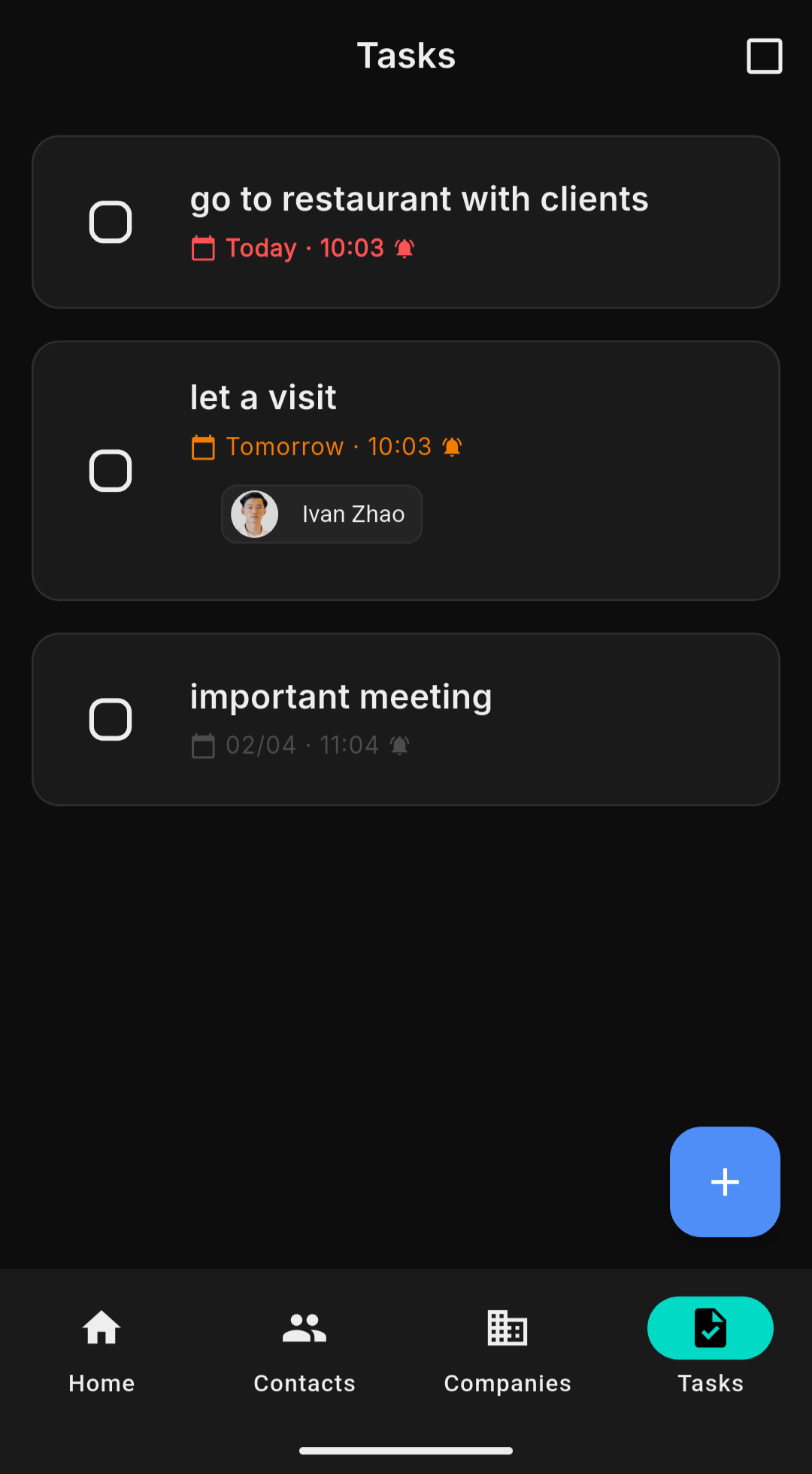 Tasks